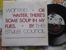 The Style Council Wanted Or Waiter, There's Some Soup...Polydor TSC 14 7" Single