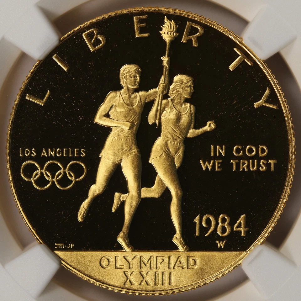 1984-W Proof Olympics $10 Gold Commemorative NGC PF70UCAM - Image 3 of 4