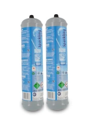 EUROTRE BOMBOLA CO2 600gr USA E GETTA RICAMBIO PER REFRIGERATORI GASATORI ACQUA 2 PZ