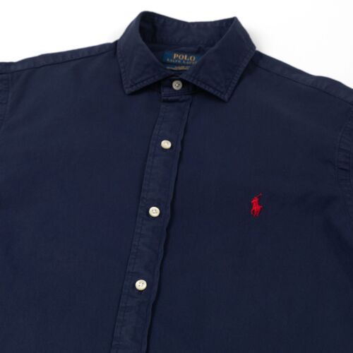 Polo Ralph Lauren Men Shirt Classic Fit Feather Weight Twill Long Sleeve Size M - Imagen 1 de 11