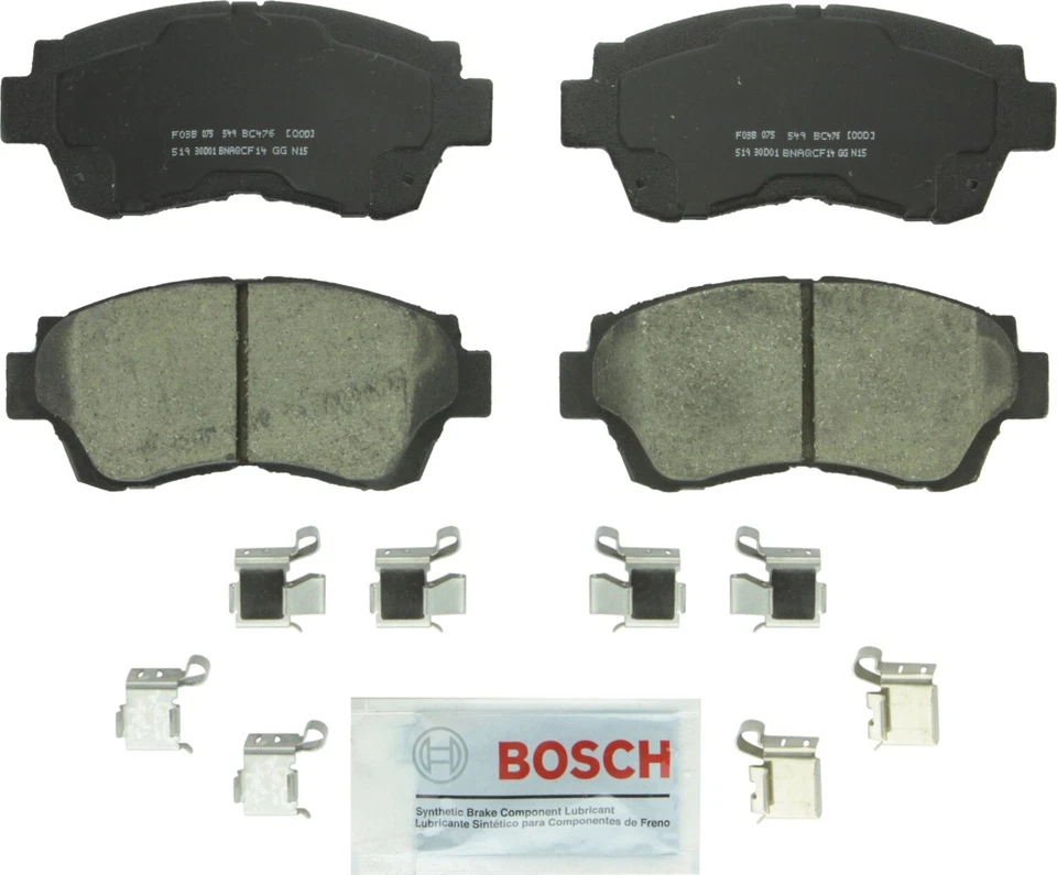 Pastillas de freno delanteras de cerámica QuietCast Bosch 1993 para Toyota Camry 1992-1996 3,0 L V6 Foto 4 de 4