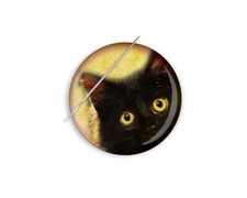 Cat Needle Minder, Handmade Magnetic Needle Minder, Needle Keeper, Needle Minder