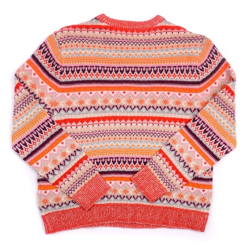 Neu mit Etikett J. Crew Pullover Fair Isle Lammwollmischung Cropped Sweater BD415 Damen Small - Bild 2 von 17