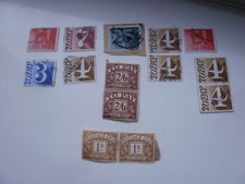 GB  POSTAGE DUE STAMPS AS SEEN