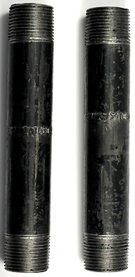 *Lot of 2* 3/4'' NPT x 6'' OAL Steel XXH Threaded Pipe Nipples A/SA 106B Seamless