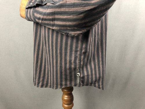 Harley-Davidson Shirt Cotton Men Size L Black Striped - Picture 7 of 15