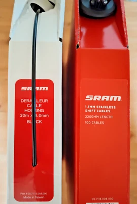 Original SRAM Schaltzug/Außenhülle/Endkappe/Endhülse Bowdenzug MTB Anschlaghülse