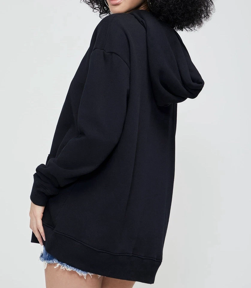 WILDFOX COUTURE || Sudadera con capucha Not Again Roadtrip en negro + rosa neón - TALLA L 🩷NWT🩷 Foto 3 de 4