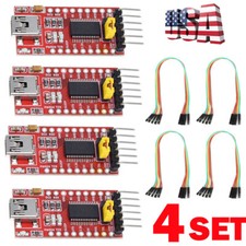 4X FT232RL FTDI Serials Adapter Module Mini Port USB to TTL 3.3/5.5V For Arduino