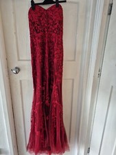 prom dress size 8 red