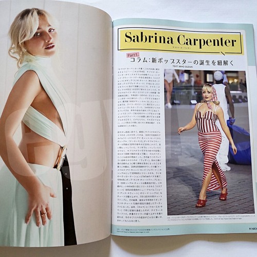 SABRINA CARPENTER INROCK Sep 2024 Japanese Mag Taylor Swift Perrie. Disney 2000s - Imagen 6 de 10