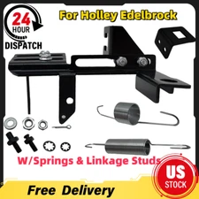 Throttle&Kickdown Cable Bracket Kit w/Springs&Linkage Studs For Holley Edelbrock