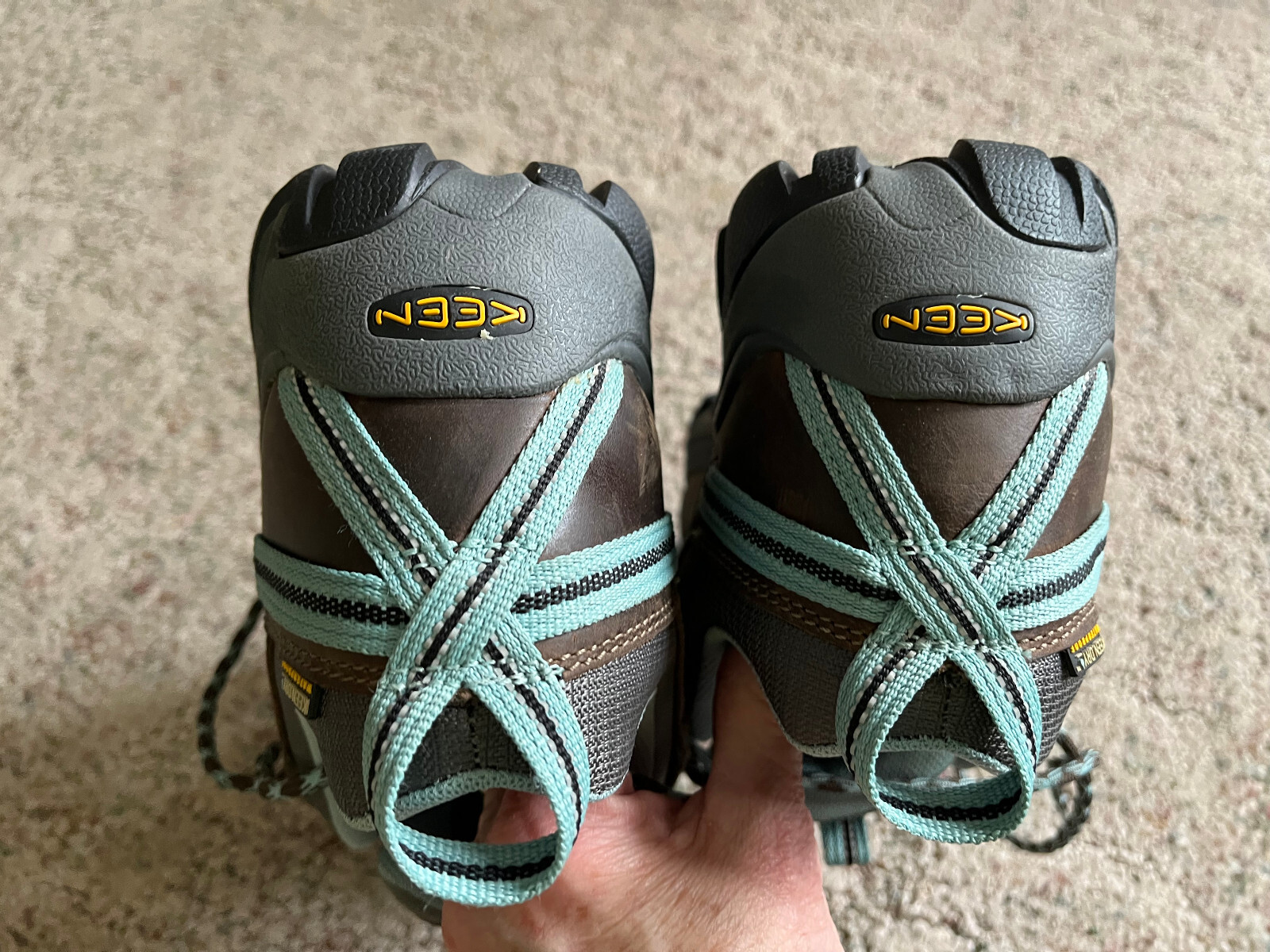 Sneakers basse da trekking donna Keen Targhee II taglia 10 pelle impermeabili nuove senza scatola