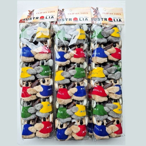 12-48pc Australian Souvenir mini Koala wt Boomerang Clip On Koalas Toy Australia - Picture 6 of 8