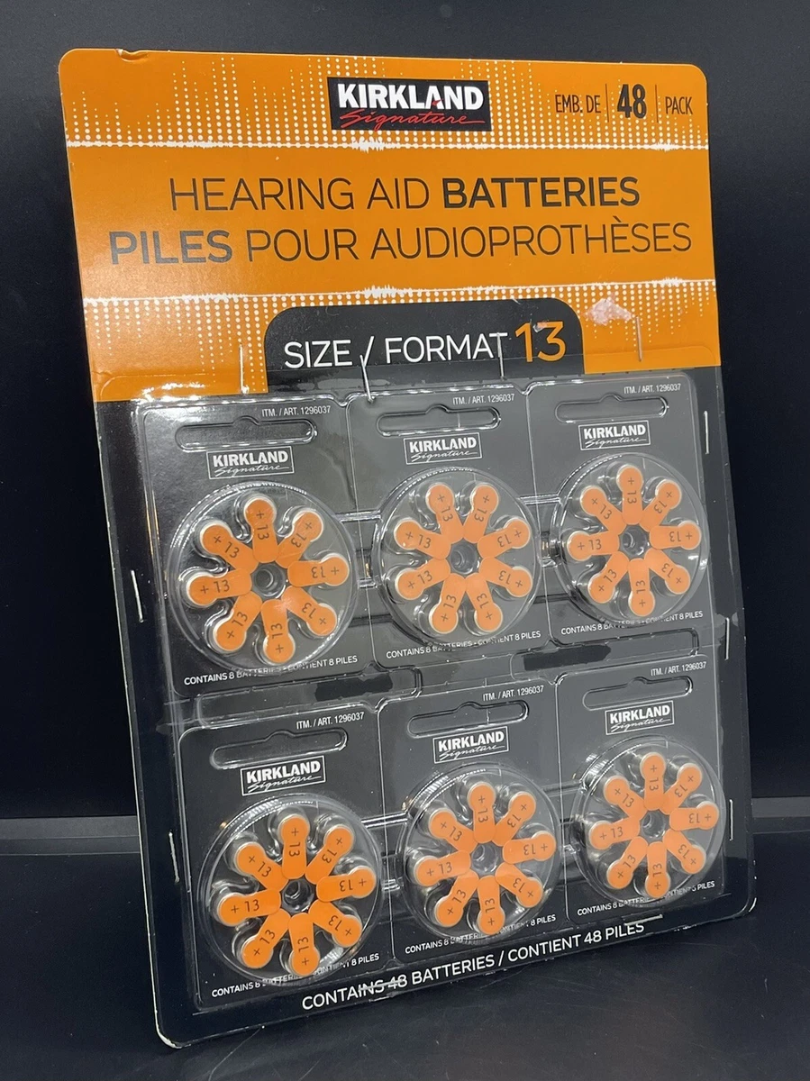 Pack Of 48 Kirkland Signature Hearing Aid Batteries Zinc, 47 OFF