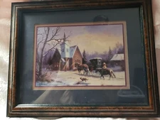 Framed Matted Art Print Under Glass By M. Caroselli