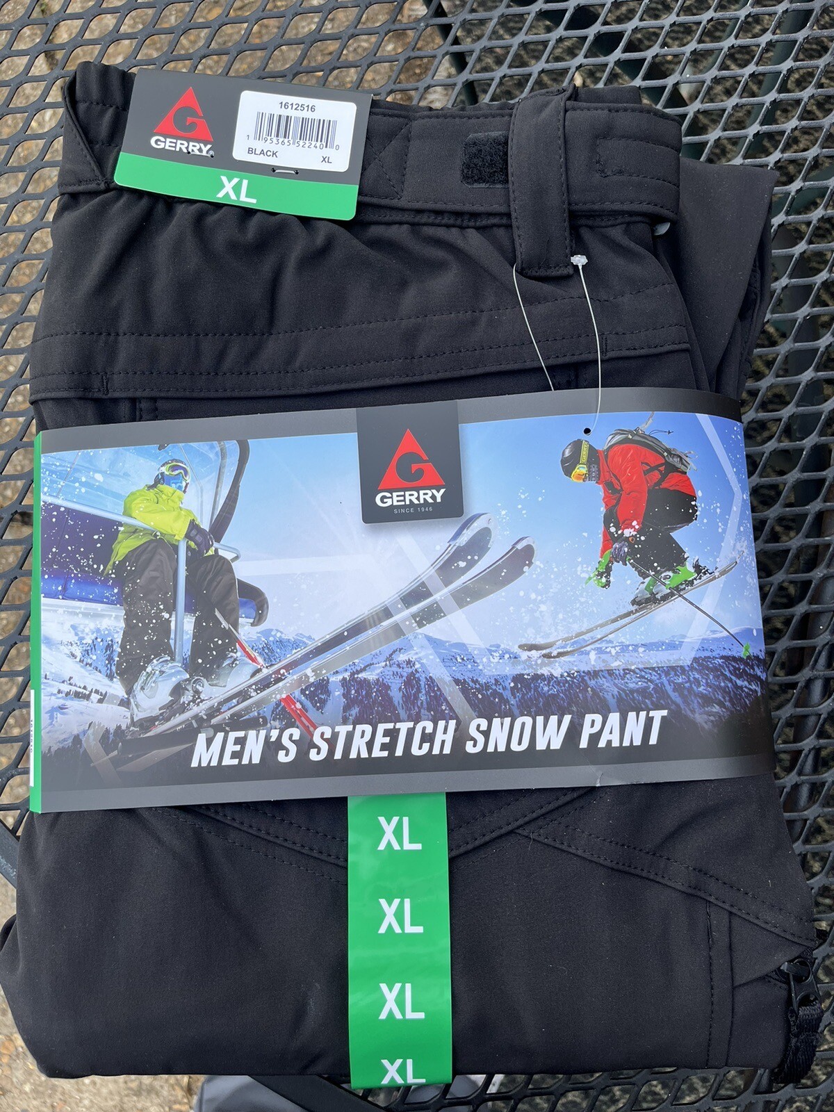 Gerry Men's Water Resistant Fleece Lined 4Way Stretch Snow Pants