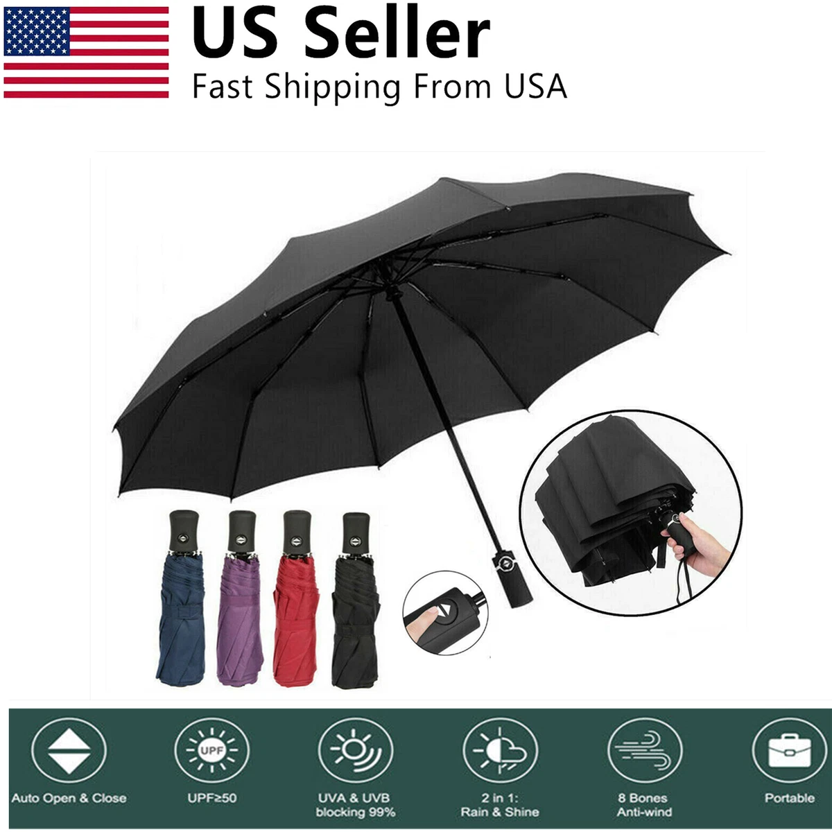 Rain umbrella made in cheap usa