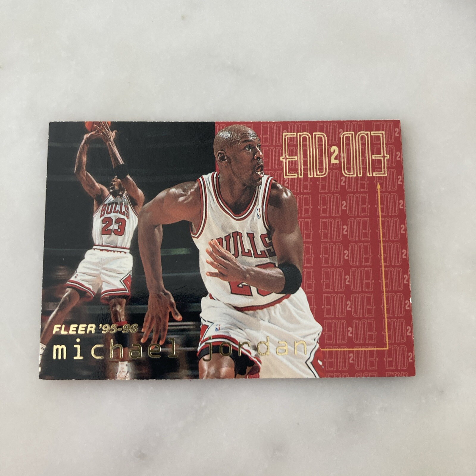 1995 96 Fleer Basketball End 2 End Michael Jordan 9 Mint Condition