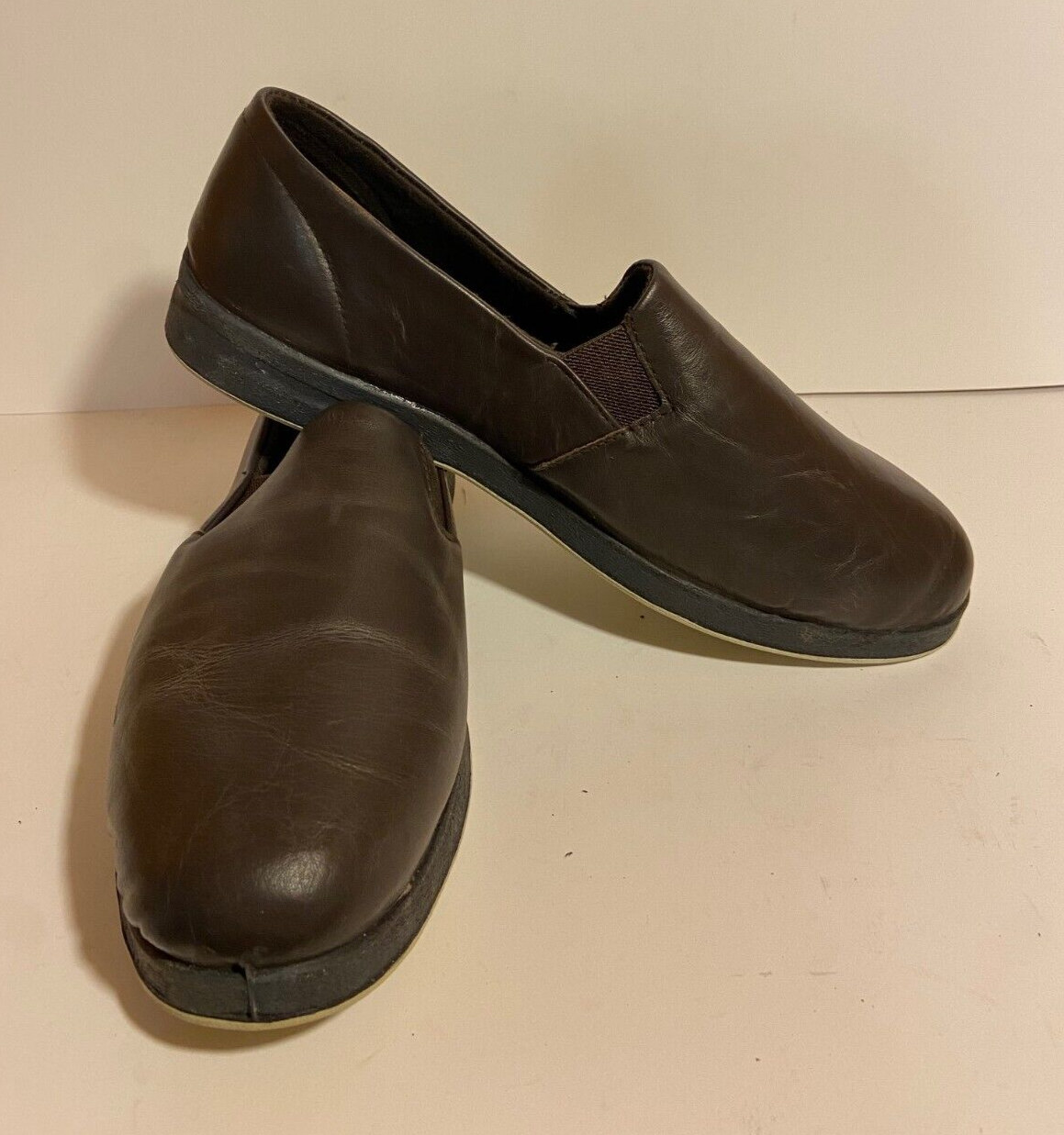 SAOLA NOS Foamtreads Doral Ciabatte Uomo Pelle Marrone Suola Interno Esterno Comfort