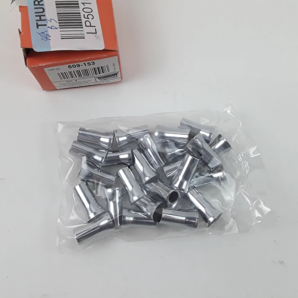 Dorman 609-153 TPMS Rubber Snap-In Valve Stem Chrome Sleeve Silver - 25 Pieces - Image 2 of 4