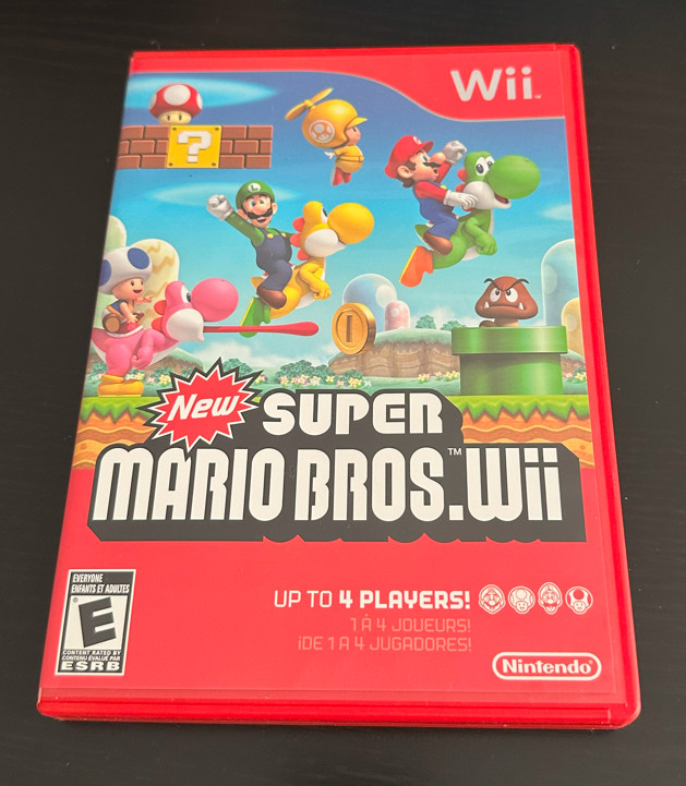 Super Mario Bros. Wii (Nintendo Wii, 2009) + Complete, Inserts