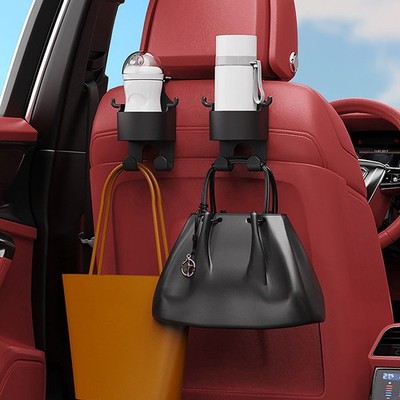 Car Seat Cup Holder Water Bottle Drinks Coffee Storage Holder Hook Storage Box