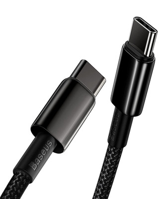 Baseus USB C Kabel 100W [1M] PD QC 4.0 Schnellladung , Zinklegierung Typ C Ladek