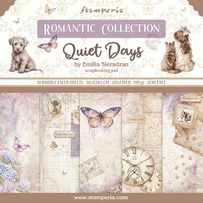 Stamperia Scrapbook Block Quiet Days 30.5x30.5 cm 190 g/qm Bastelpapier