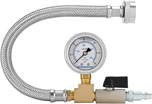 #ad RV Winterizing Kit 0–60 PSI Pressure Gauge Stainles Size: 12 Stainless Steel $27.74