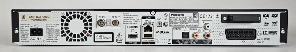 Panasonic DMR-BCT730 Blu ray Recorder Twin DVB-C Festplattenrecorder Receiver - Bild 2 von 2