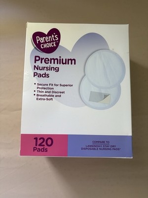 Parent's Choice Premium Nursing Pads 120 Pack Extra-Soft Breathable
