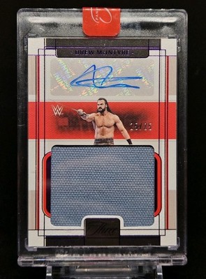 2024 Panini Three Count WWE Drew Mcintyre Massive Mat Auto /25 Bookend Limitiert
