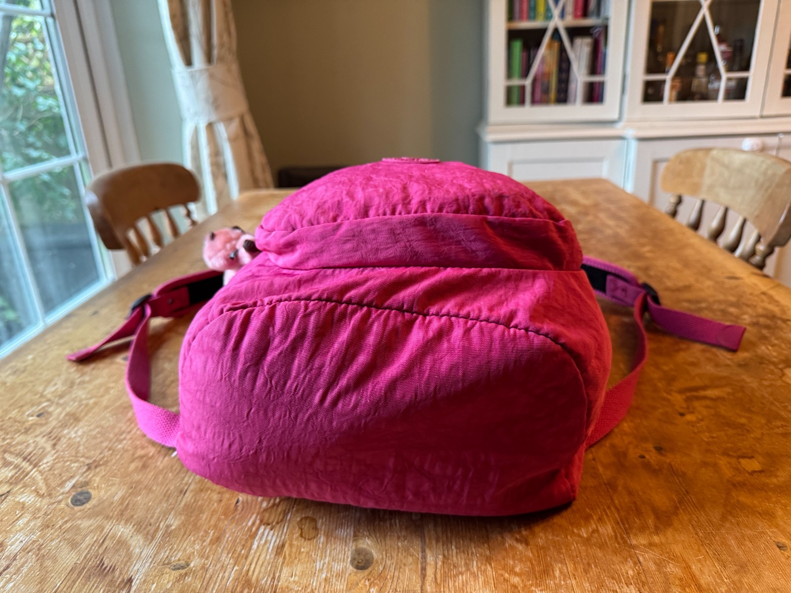 KIPLING PINK HANDBAG RUCKSACK BACKPACK MONKEY TEX… - image 5