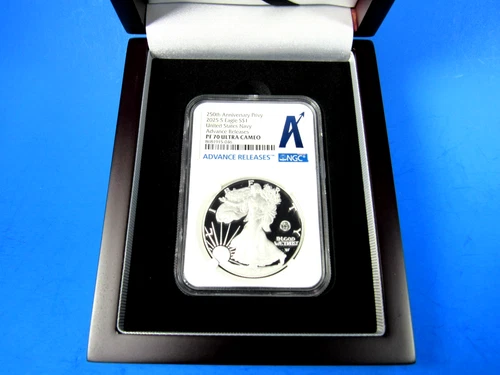 2025 S  American Silver Eagles W/ U.S. Navy Privily, NGC Pf 70 Ucam Advance Rel.