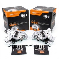 2X Achsschenkel RadlagergehäUse Komplett Vorne FüR Peugeot Bipper (Aa) 2008-2014