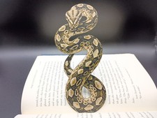 Reticulated Python Bookmark Realistic 3D Snake Bookmark Unique Gift for Reader