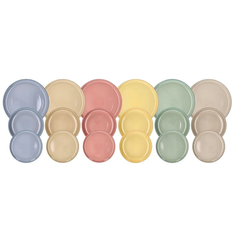 Servizio Piatti per la Tavola 18 Pezzi TOGNANA Colori Autunno Set 6 Persone, fotografia 10 di 10