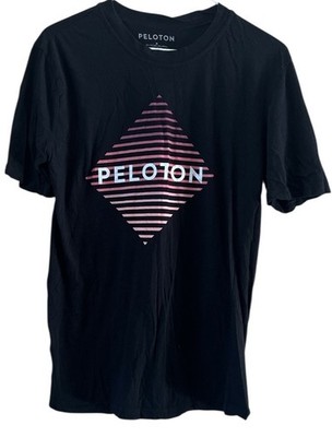 Peloton Women s Black graphic t shirt modal cotton Made in USA Size Medium