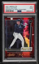 2021 Panini Absolute Prospects Spectrum Red 49/99 Drew Waters PSA 9 MINT 0s2w