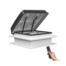 2012 Air Max 14" Vent RV Roof Vent Reversible Exhuast Fan, Ultra Low Sound RV...