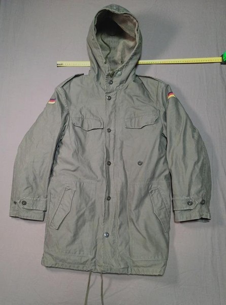 Herren Vintage Parka Grau 38 / M / 46