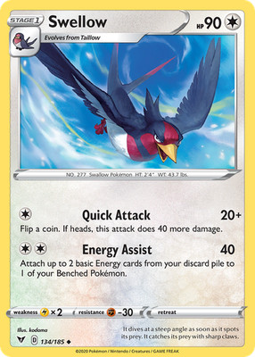 Swellow 134/185 - Vivid Voltage - Normal