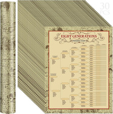 30 Pcs Family Tree Charts to Fill in Genealogy Charts 8 Generation 255