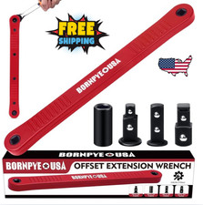 Offset Extension Wrench Set Impact Ready Socket Wrench Extender Tool With Versa