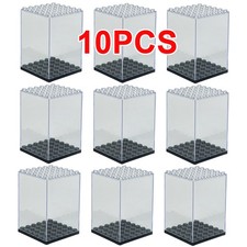 10x Lego Minifigure Display Case Storage Display Box for Collectible Minifigures