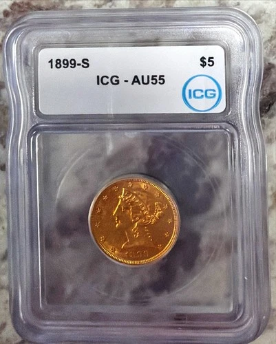 1899-S Liberty Half Eagle — photo from the most recent tracked eBay sale