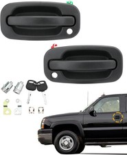 Exterior Door Handle Pair Front Left Right w Lock Keys 1999-2007 Silverado Tahoe