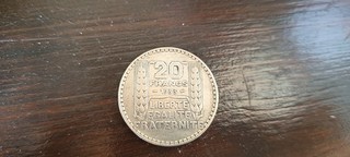 20 francs Turin 1933 – Pièce française en argent 680‰