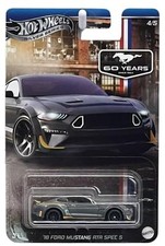 1 64 Scale Hot Wheels 2018 Ford Mustang Rtr Spec 5 Silver Series Diecast Model